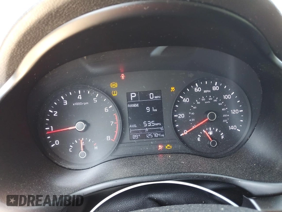 2019 Kia Rio S with VIN 3KPA24AB7KE209266, listed as a Copart auction lot 72054064 with 125,784 mi miles and Non Repairable. Bid and sale history available at DreamBid. Image 9.