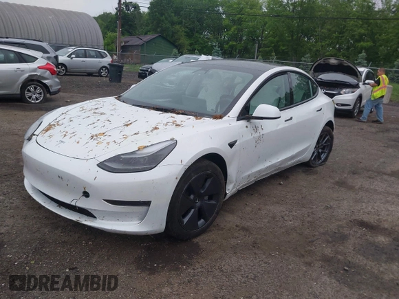 2023 Tesla Model 3 with VIN 5YJ3E1EA2PF626392, listed as a IAAI auction lot 42288413 with 25,605 mi miles and . Bid and sale history available at DreamBid. Image 19.