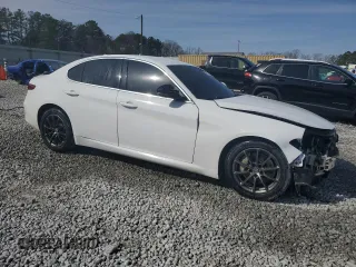 2019 Alfa Romeo Giulia Sport with VIN ZARFAMAN5K7599504, listed as a Copart auction lot 48114655 with 87,155 mi miles and Salvage title. Bid and sale history available at DreamBid. Image 4.