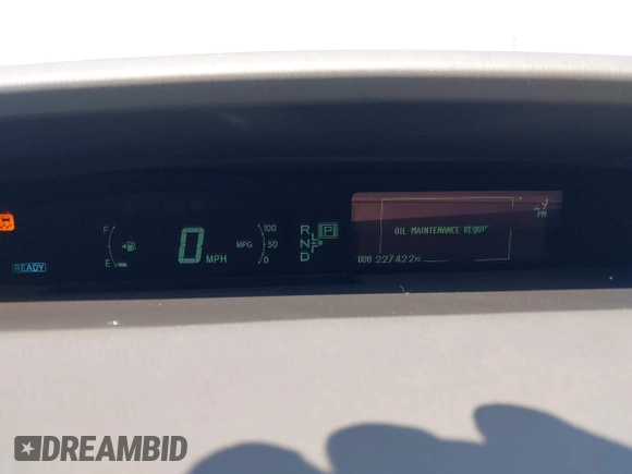 2011 Toyota Prius I with VIN JTDKN3DU8B0266944, listed as a IAAI auction lot 42164570 with 227,422 mi miles. Bid and sale history available at carsss.com. Image 7.