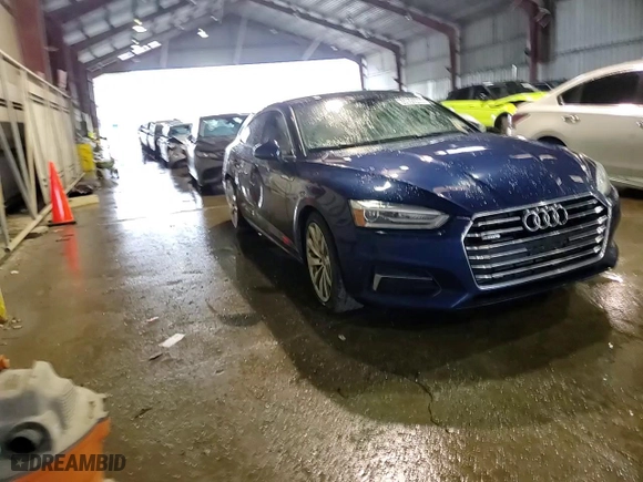 2018 Audi A5 Sportback Premium with VIN WAUANCF52JA012525, listed as a Copart auction lot 84164574 with NaN miles and Salvage Title. Bid and sale history available at carsss.com. Image 11.