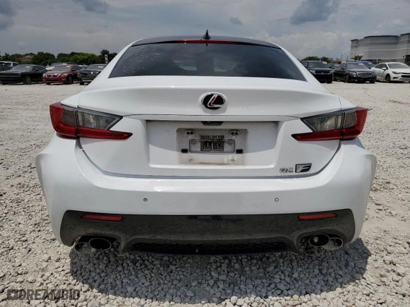 2015 Lexus RC F with VIN JTHHP5BC1F5003955, listed as a Copart auction lot 66348324 with NaN miles and Salvage Title. Bid and sale history available at carsss.com. Image 6.