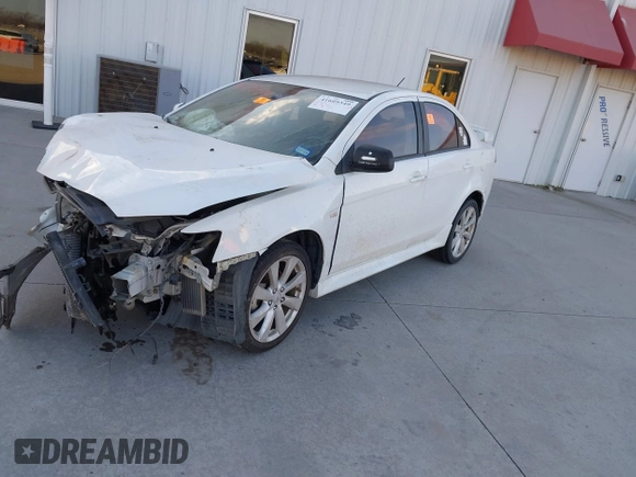 2014 Mitsubishi Lancer GT with VIN JA32U8FWXEU023081, listed as a IAAI auction lot 41609349 with 1 mi miles. Bid and sale history available at carsss.com. Image 16.