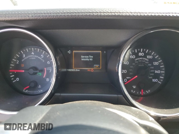 2016 Ford Mustang GT with VIN 1FA6P8CF9G5261392, listed as a Copart auction lot 61004015 with 102,933 mi miles and Salvage title. Bid and sale history available at DreamBid. Image 9.