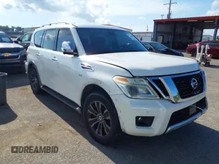 2017 Nissan Armada SV with VIN JN8AY2ND6H9005462, listed as a IAAI auction lot 42412817 with 131,513 mi miles and . Bid and sale history available at DreamBid. Image 1.