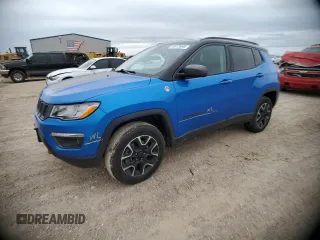 2021 Jeep Compass Trailhawk с VIN 3C4NJDDB9MT590052, выставлен на аукционе Copart как лот 54973695 с пробегом 78 522 миль миль и Списание • Salvage title. История ставок и продаж доступна на DreamBid. Изображение 1.