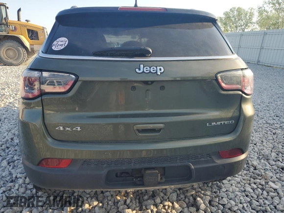 2017 Jeep Compass Limited z VIN 3C4NJDCB2HT635405, wystawiony jako Copart lot #52593685 z przebiegiem Nie podano mil oraz Czysty tytuł • Clean title. Historia ofert i sprzedaży dostępna na DreamBid. Obrazek 6.