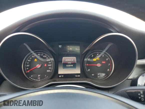 2016 Mercedes-Benz C 300 Luxury with VIN 55SWF4KB9GU117553, listed as a Copart auction lot 46359994 with 133,094 mi miles and Salvage title. Bid and sale history available at DreamBid. Image 9.