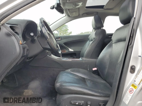2006 Lexus IS 250 with VIN JTHCK262665006505, listed as a Copart auction lot 51923245 with Not Provided miles and Salvage Title. Bid and sale history available at DreamBid. Image 7.