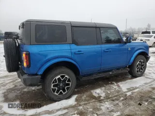 2022 Ford Bronco with VIN 1FMDE5BH8NLA89367, listed as a Copart auction lot 86364504 with 34,702 mi miles and Clean Title. Bid and sale history available at DreamBid. Image 3.