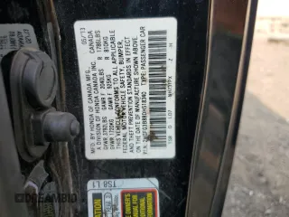 2013 Honda Civic Cpe EX with VIN 2HGFG3B88DH518340, listed as a Copart auction lot 66949704 with 102,668 mi miles and Salvage Title. Bid and sale history available at carsss.com. Image 12.