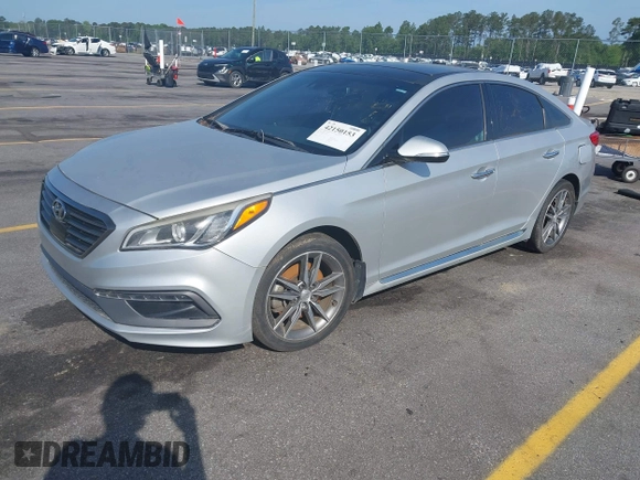 2015 Hyundai Sonata Sport with VIN 5NPE34AB0FH084580, listed as a IAAI auction lot 42150153 with 159,633 mi miles and . Bid and sale history available at carsss.com. Image 18.