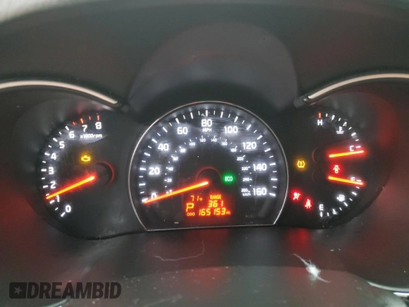 2015 Kia Sorento LX with VIN 5XYKT3A61FG609329, listed as a Copart auction lot 86425024 with 165,153 mi miles and Salvage Title. Bid and sale history available at carsss.com. Image 9.