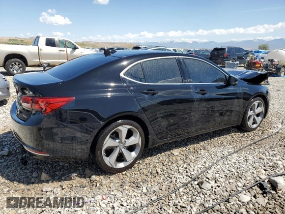 2015 Acura TLX Advance with VIN 19UUB3F76FA001028, listed as a Copart auction lot 55284625 with 110,674 mi miles and Salvage title. Bid and sale history available at DreamBid. Image 3.