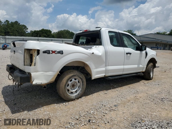 2022 Ford F-150 XL with VIN 1FTEX1EB2NKE47152, listed as a Copart auction lot 58503165 with 79,834 mi miles and Salvage title. Bid and sale history available at DreamBid. Image 3.