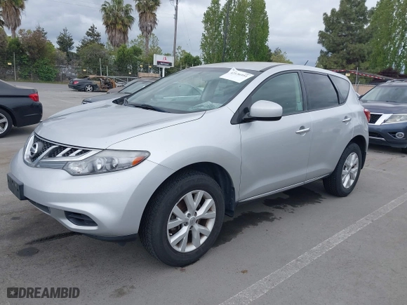 2012 Nissan Murano SL with VIN JN8AZ1MUXCW107804, listed as a IAAI auction lot 42136951 with 1 mi miles. Bid and sale history available at carsss.com. Image 2.