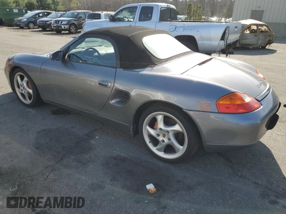 2001 Porsche Boxster S with VIN WP0CB29841U662458, listed as a Copart auction lot 54427025 with 124,281 mi miles and Clean Title. Bid and sale history available at carsss.com. Image 2.