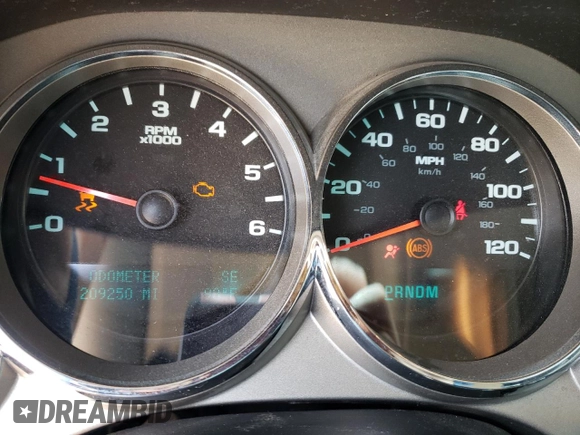 2013 GMC Sierra 1500 SLE with VIN 3GTP1VE06DG264293, listed as a Copart auction lot 62475055 with 209,250 mi miles and Salvage title. Bid and sale history available at DreamBid. Image 9.