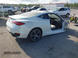2020 Infiniti Q60 Luxe with VIN JN1EV7EK2LM340471, listed as a IAAI auction lot 42452406 with Not provided miles and . Bid and sale history available at DreamBid. Image 4.