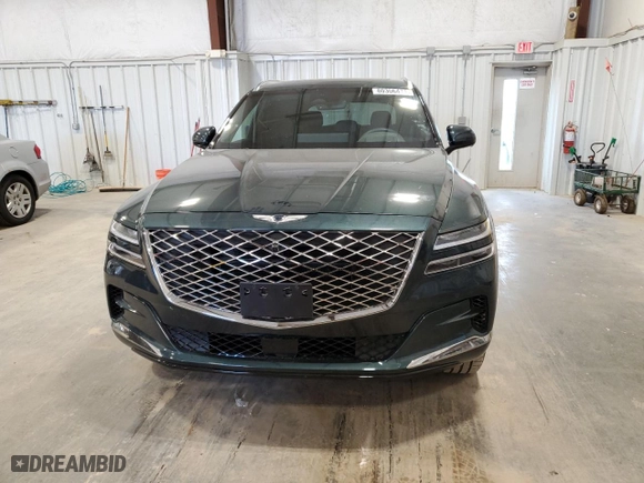 2023 Genesis GV80 with VIN KMUHCESC6PU128211, listed as a Copart auction lot 80306474 with 19,516 mi miles and Salvage Title. Bid and sale history available at carsss.com. Image 5.