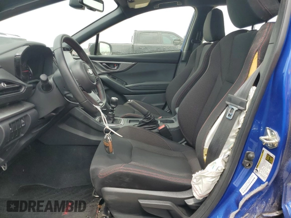 2022 Subaru WRX Premium with VIN JF1VBAF67N9008378, listed as a Copart auction lot 53105105 with 18,956 mi miles and Salvage Title. Bid and sale history available at carsss.com. Image 7.