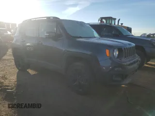 2017 Jeep Renegade Altitude with VIN ZACCJBBH3HPG45384, listed as a Copart auction lot 78952154 with 51,161 mi miles and Salvage title. Bid and sale history available at DreamBid. Image 4.