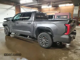 2023 Toyota Tundra Platinum с VIN 5TFNA5DB1PX111511, выставлен на аукционе Copart как лот 43710805 с пробегом Не указан миль и Списание • Salvage title. История ставок и продаж доступна на DreamBid. Изображение 2.