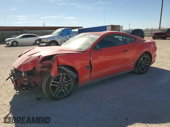 2021 Ford Mustang EcoBoost with VIN 1FA6P8TH1M5104307, listed as a Copart auction lot 87019244 with 0 mi miles and Salvage Title. Bid and sale history available at carsss.com. Image 1.