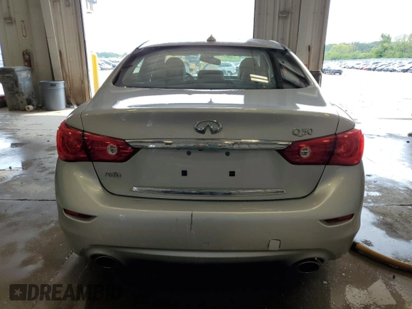 2014 Infiniti Q50 Sport z VIN JN1BV7AR5EM682473, wystawiony jako Copart lot #60747385 z przebiegiem 80 474 mil mil oraz Czysty tytuł • Clean title. Historia ofert i sprzedaży dostępna na DreamBid. Obrazek 6.
