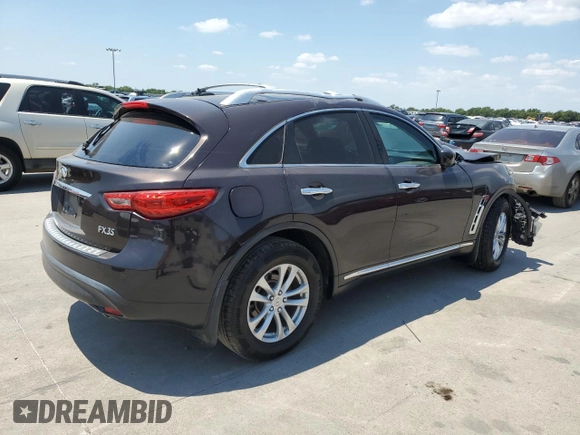 2012 Infiniti FX35 with VIN JN8AS1MW8CM154766, listed as a Copart auction lot 66765874 with 0 mi miles and Salvage Title. Bid and sale history available at carsss.com. Image 3.