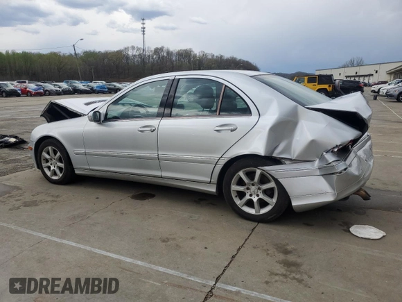 2007 Mercedes-Benz C 280 Luxury with VIN WDBRF92H37F931921, listed as a Copart auction lot 52728455 with 159,722 mi miles and Salvage title. Bid and sale history available at DreamBid. Image 2.