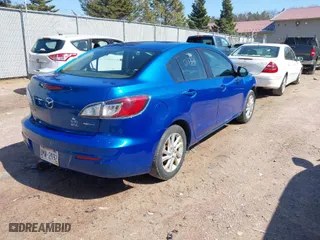 2012 Mazda Mazda3 i Touring with VIN JM1BL1V87C1654707, listed as a IAAI auction lot 41920730 with 140,272 mi miles. Bid and sale history available at carsss.com. Image 4.