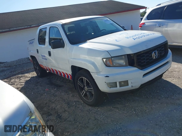 2014 Honda Ridgeline Sport with VIN 5FPYK1F78EB002943, listed as a IAAI auction lot 41855493 with Not provided miles and . Bid and sale history available at DreamBid. Image 1.