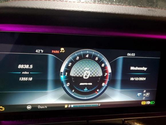 2017 Mercedes-Benz E-Class AMG E 43 with VIN WDDZF6EBXHA203685, listed as a Copart auction lot 85299274 with 135,518 mi miles and Salvage Title. Bid and sale history available at carsss.com. Image 9.