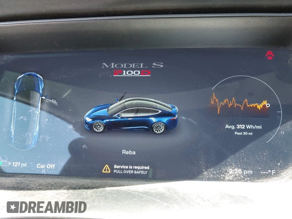 2017 Tesla Model S 100D with VIN 5YJSA1E44HF220391, listed as a IAAI auction lot 37381201 with Not Provided miles and . Bid and sale history available at DreamBid. Image 15.