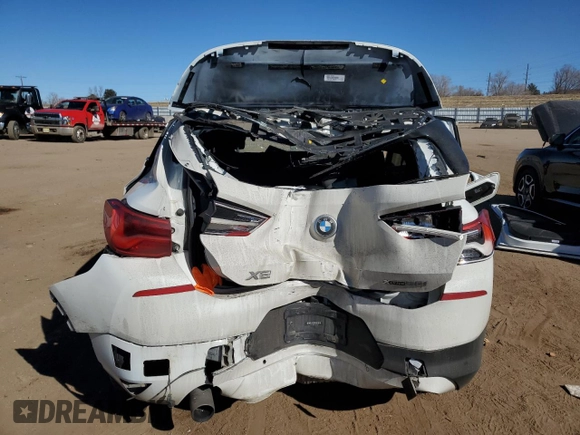 2020 BMW X2 xDrive28i with VIN WBXYJ1C04L5P43529, listed as a Copart auction lot 46868775 with 0 mi miles and Salvage Title. Bid and sale history available at carsss.com. Image 6.