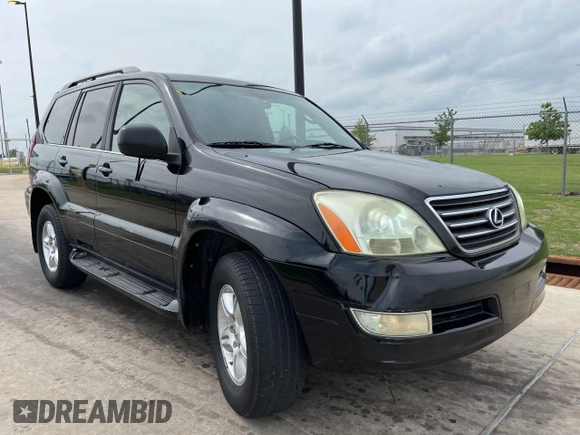 2007 Lexus GX with VIN JTJBT20X370130645, listed as a Copart auction lot 55162945 with 195,100 mi miles and Clean Title. Bid and sale history available at carsss.com. Image 1.