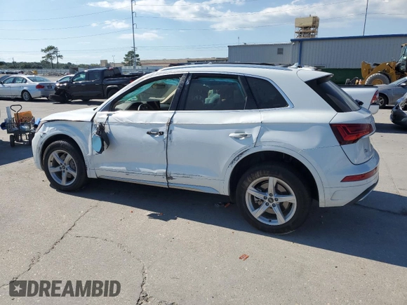 2021 Audi Q5 Premium with VIN WA1AAAFY9M2021339, listed as a Copart auction lot 73805684 with Not provided miles and Salvage title. Bid and sale history available at DreamBid. Image 2.