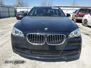 2015 BMW 7 Series 740Li xDrive with VIN WBAYF4C58FD874143, listed as a Copart auction lot 48456145 with 109,610 mi miles and Salvage Title. Bid and sale history available at carsss.com. Image 5.