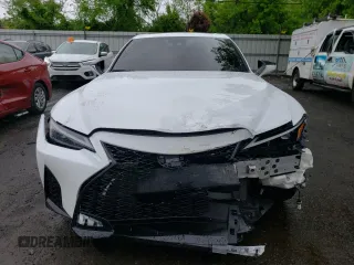 2023 Lexus IS with VIN JTHGZ1E23P5029511, listed as a Copart auction lot 54888704 with 9,580 mi miles and Salvage Title. Bid and sale history available at carsss.com. Image 5.