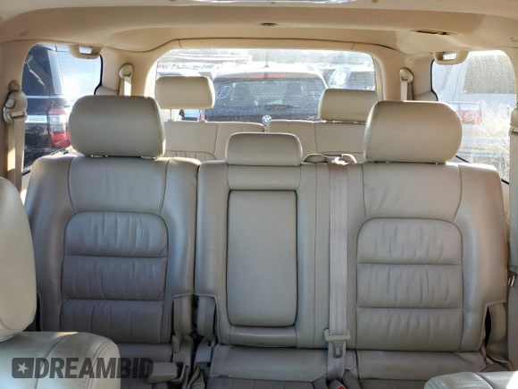 2004 Lexus LX 470 z VIN JTJHT00WX43539807, wystawiony jako Copart lot #87842755 z przebiegiem 335 478 mil mil oraz Czysty tytuł • Clean title. Historia ofert i sprzedaży dostępna na DreamBid. Obrazek 10.