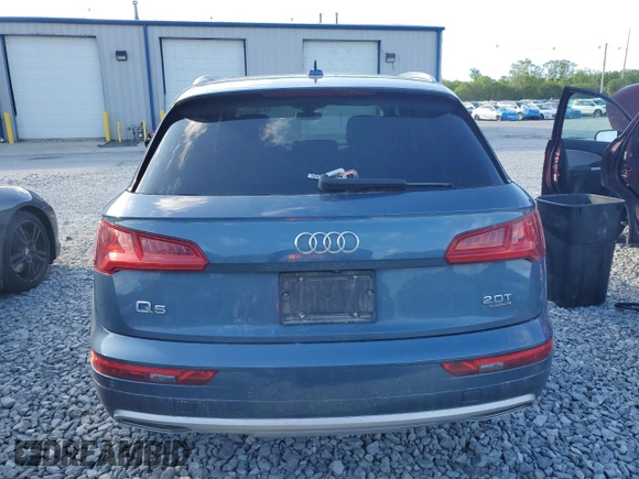 2018 Audi Q5 Premium Plus with VIN WA1BNAFY2J2088160, listed as a Copart auction lot 61017715 with 97,691 mi miles and Salvage title. Bid and sale history available at DreamBid. Image 6.
