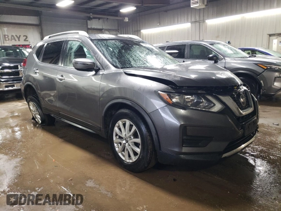 2020 Nissan Rogue S with VIN JN8AT2MV4LW109497, listed as a Copart auction lot 46828255 with 75,407 mi miles and Salvage Title. Bid and sale history available at carsss.com. Image 4.