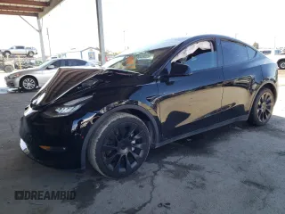 2021 Tesla Model Y Long Range z VIN 5YJYGDEEXMF207223, wystawiony jako Copart lot #48800445 z przebiegiem 44 508 mil mil oraz Szkoda całkowita • Salvage title. Historia ofert i sprzedaży dostępna na DreamBid. Obrazek 1.