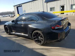 2023 BMW M2 with VIN 3MF13DM07P8D63938, listed as a Copart auction lot 79582414 with 9,552 mi miles and Salvage Title. Bid and sale history available at carsss.com. Image 2.
