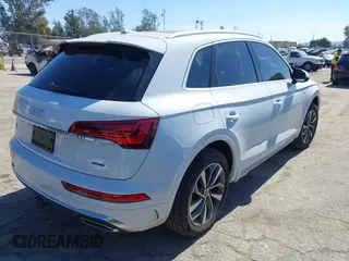 2023 Audi Q5 S line Premium Plus with VIN WA1EAAFY1P2197758, listed as a IAAI auction lot 41627129 with 11,272 mi miles. Bid and sale history available at carsss.com. Image 4.