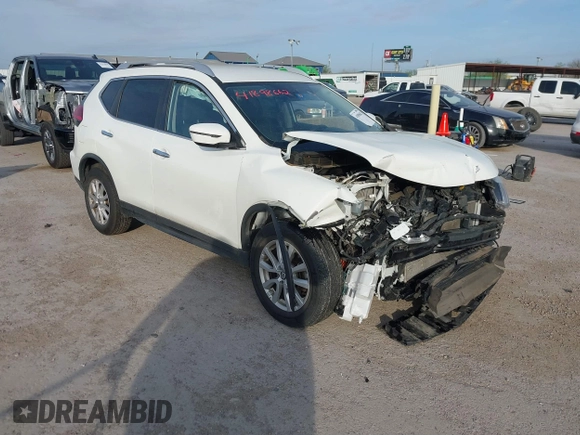2019 Nissan Rogue SV with VIN KNMAT2MT7KP528124, listed as a IAAI auction lot 41898662 with 70,909 mi miles. Bid and sale history available at carsss.com. Image 1.
