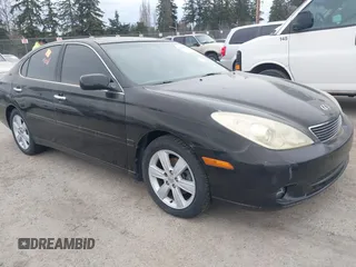2005 Lexus ES 330 with VIN JTHBA30G755108113, listed as a IAAI auction lot 41831539 with 237,890 mi miles. Bid and sale history available at carsss.com. Image 1.