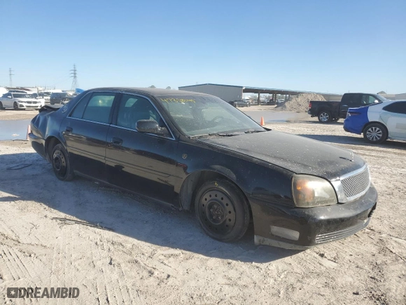 2001 Cadillac DeVille with VIN 1G6KD54Y11U102575, listed as a Copart auction lot 47358045 with 204,706 mi miles and Salvage Title. Bid and sale history available at carsss.com. Image 4.