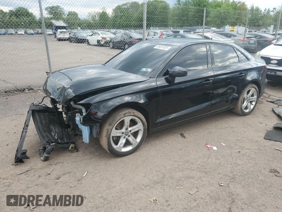 2017 Audi A3 Premium with VIN WAUAUGFF6H1032354, listed as a Copart auction lot 55481835 with 102,515 mi miles and Salvage title. Bid and sale history available at DreamBid. Image 1.